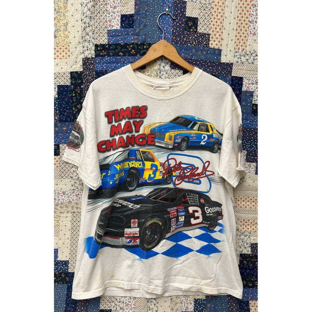Vintage Chase Dale Earnhardt #3 Shirt Mens XL AOP NASCAR 1996 Sports Image